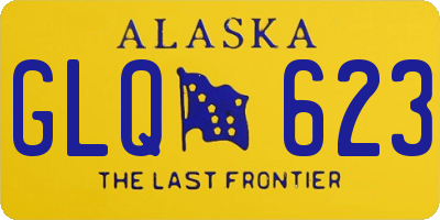 AK license plate GLQ623