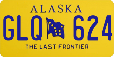 AK license plate GLQ624