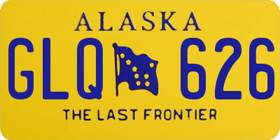 AK license plate GLQ626