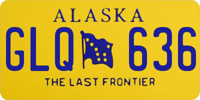 AK license plate GLQ636