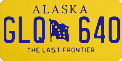 AK license plate GLQ640