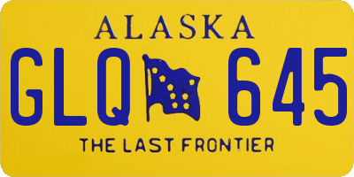 AK license plate GLQ645