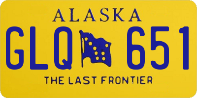 AK license plate GLQ651