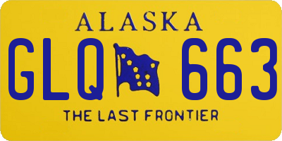 AK license plate GLQ663