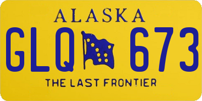 AK license plate GLQ673