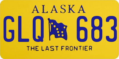 AK license plate GLQ683