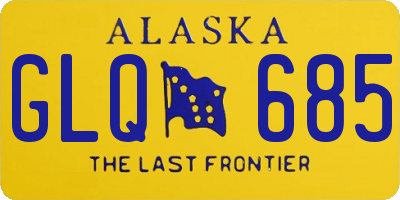 AK license plate GLQ685