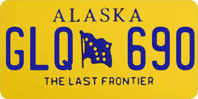 AK license plate GLQ690