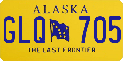 AK license plate GLQ705