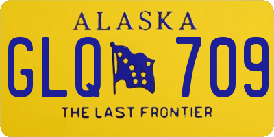 AK license plate GLQ709