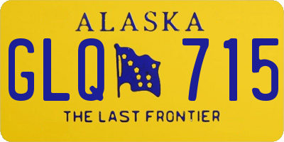 AK license plate GLQ715