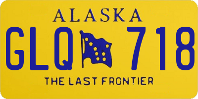 AK license plate GLQ718