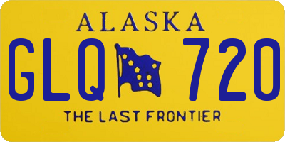 AK license plate GLQ720