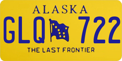AK license plate GLQ722