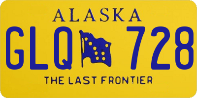 AK license plate GLQ728