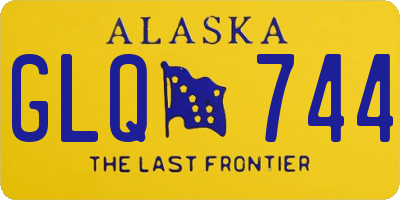 AK license plate GLQ744