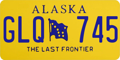 AK license plate GLQ745