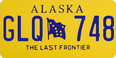 AK license plate GLQ748