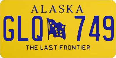 AK license plate GLQ749