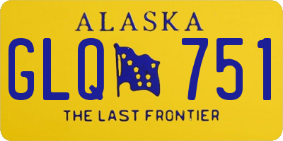AK license plate GLQ751