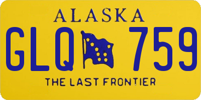 AK license plate GLQ759
