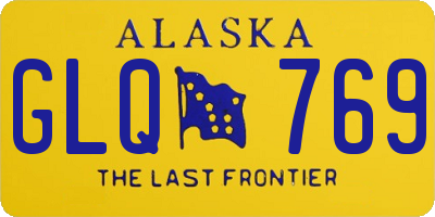 AK license plate GLQ769