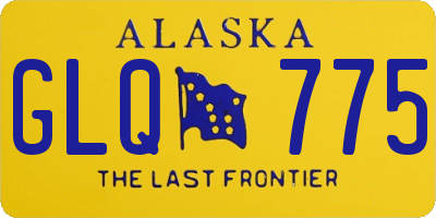 AK license plate GLQ775