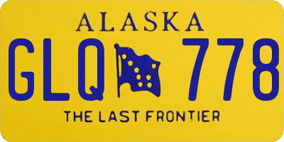 AK license plate GLQ778