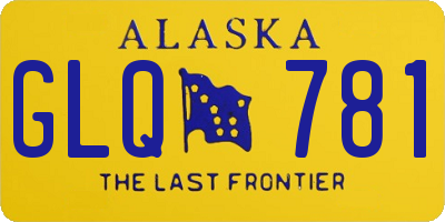 AK license plate GLQ781