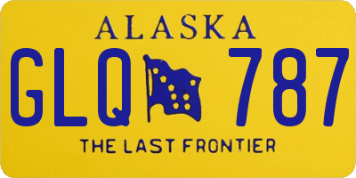 AK license plate GLQ787