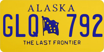 AK license plate GLQ792