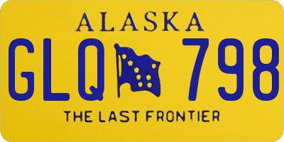 AK license plate GLQ798