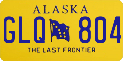 AK license plate GLQ804