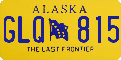 AK license plate GLQ815