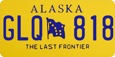 AK license plate GLQ818