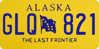 AK license plate GLQ821