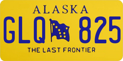 AK license plate GLQ825