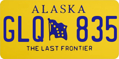 AK license plate GLQ835