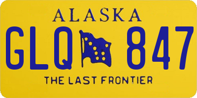 AK license plate GLQ847