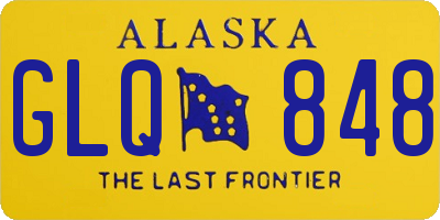 AK license plate GLQ848