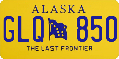 AK license plate GLQ850