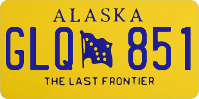 AK license plate GLQ851