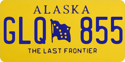 AK license plate GLQ855