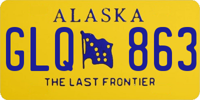 AK license plate GLQ863