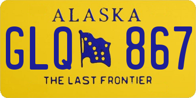 AK license plate GLQ867