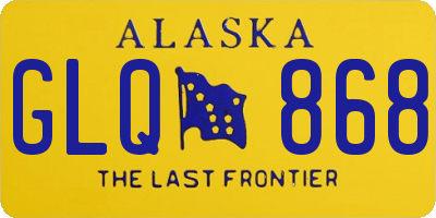 AK license plate GLQ868