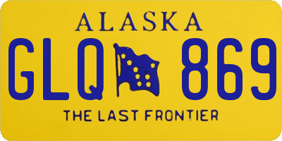 AK license plate GLQ869