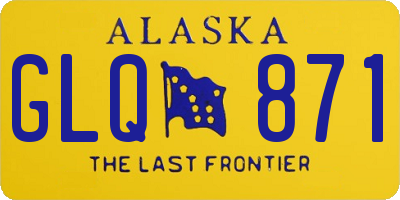 AK license plate GLQ871