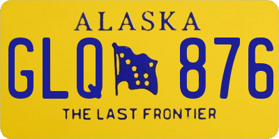 AK license plate GLQ876