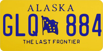 AK license plate GLQ884